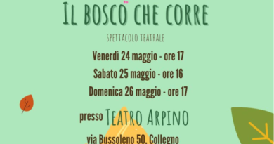 “IL BOSCO CHE CORRE”: UNA FAVOLA DI SOLIDARIETA’ SUL PALCOSCENICO DI COLLEGNO